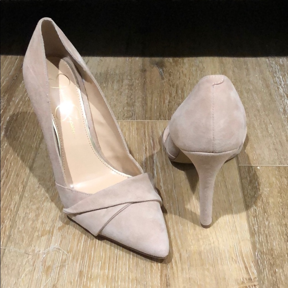 Jessica Simpson suede heels